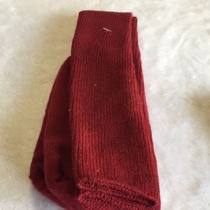 All Sport Tube NWOT burgundy socks size small TSY fits shoe size 6-10